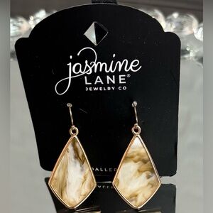 Marble Design Drop Earrings